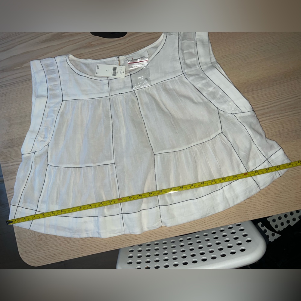 Anthropologie Cream Blouse - Picture 9 of 12